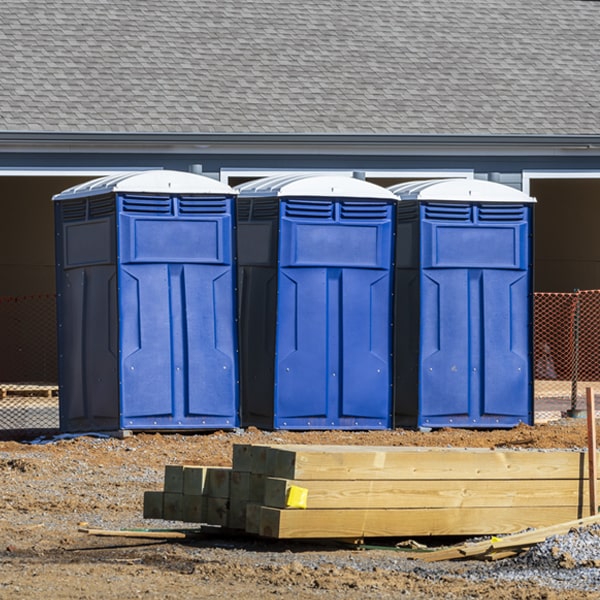 how often are the porta potties cleaned and serviced during a rental period in Spring Green WI